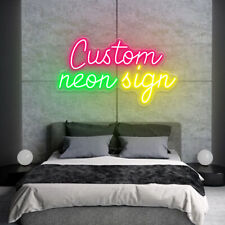 Custom Neon Sign Custom Your Own Neon Sign LED Home Art Wall Wedding Party Decor picture