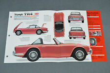1961-1967 TRIUMPH TR4 TR-4 (1962) Car SPEC SHEET BOOKLET PHOTO BROCHURE picture