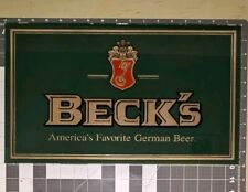 Vintage Beck's Imported German Beer Glass Mirror 17