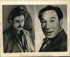 1948 Press Photo Maurice Schwartz & Menasha Skulnik, two Yiddish stage actors picture