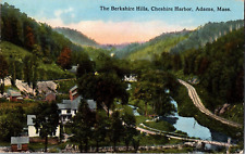 Postcard Berkshire Hills Cheshire Harbor Adams MA Divided Back Postmarked 1917 picture