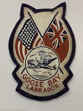 Original late 1940s USAF + CAF Goose Bay Labrador Patch Felt picture