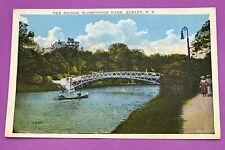 Vintage Postcard The Bridge Washington Park Albany New York UNPOSTED picture