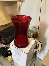 red glass vase vintage Ruby Red Style picture