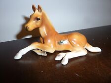 Josef Originals horse palamino laying down figurine - repaired leg picture