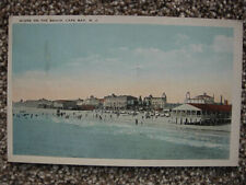 CAPE MAY NJ-SCENE ON THE BEACH-HOTELS-OCEAN-PAVILION-NEW JERSEY SHORE-1924 picture