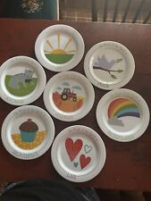 Fruit Of The Spirit Plates Children’s Bible Plates Set Of 7 picture