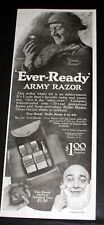 1918 OLD WWI MAGAZINE PRINT AD, THE EVER-READY ARMY RAZOR, THE DOLLAR KHAKI KIT picture
