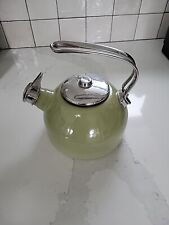 Vintage Chantal Light Green Tea Kettle Very Mild (Not Too Annoying) Whistle picture