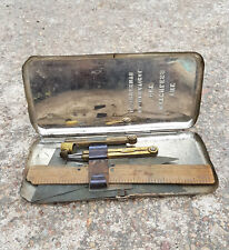 1940sVintage The Matchless Set Mathematical Instrument Tin Box Old England TB942 picture