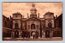 London England, The Horse Guards, Whitehall, Vintage Souvenir History Postcard picture