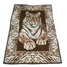 Vintage Cannon Ibena Tiger San Marcos Style Blanket 52”x 74” Throw West Germany picture