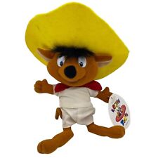 Vintage 90s Speedy Gonzales Looney Tunes Plush Play By Play Toys Ace 1996 picture