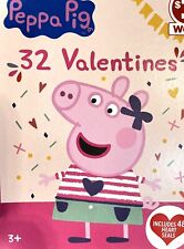 PEPPA PIG 32 Valentines Cards 48 Stickers Valentine's Kids Unisex 8 Dif Designs picture