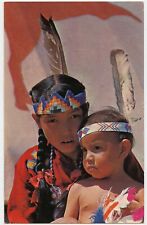 Indian Children of the Stony Tribe Postcard made in Vancouver B.C. Canada picture