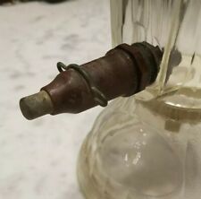 Vintage Antique Drug Store Soda Fountain Syrup Dispenser Depression Glass Rare picture