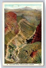 AZ- Arizona, Fish Creek Grade, Antique, Vintage c1935 Souvenir Postcard picture
