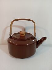 Vintage Michael Lax Copco 117 Brown Kettle with Wooden Handle picture