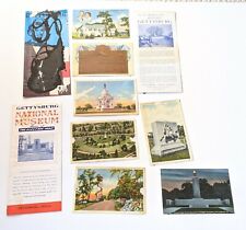 Lot of 10 Vintage 50s 60s Gettysburg PA Brochures & Postcards Civil War  picture