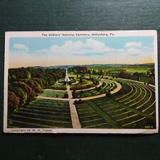 Soldier's National Cemetery Postcard. Gettysburg Pa. 3,634 Union Troops Buried. picture