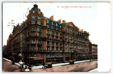 POSTCARD THE PALMER HOUSE HOTEL TOWERS DIVIDED BACK CHICAGO ILLINOIS picture