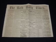 1873 JANUARY 13 THE BATH DAILY TIMES NEWSPAPER - BATH MAINE - NP 3879E picture