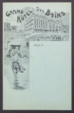 GRAND HOTEL DES BAINS HEYST Illustrator Von Neste Advertising Postcard picture