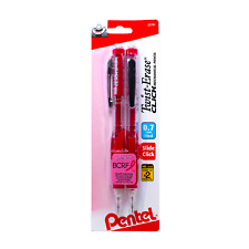 Pentel Twist-Erase Click Mechanical Pencil, 0.7mm, Pink, 2Pck picture