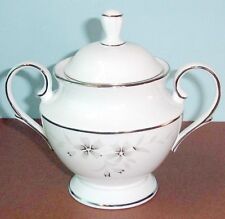 Lenox Sheer Bliss Sugar Bowl Lidded Platinum Floral USA NEW in Box picture