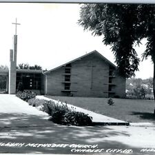 c1950s Charles City, IA RPPC Wesleyan Methodist Church Real Photo Postcard A104 picture