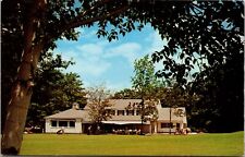 Vtg Williamstown MA Taconic Golf Club House In Berkshire Hills 1950s Postcard picture