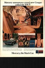 1967 Mercury Cougar XR7: Royal New Cougar LRG Vintage Print Ad nostalgic b6 picture