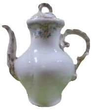 Antique 1890-1900 WM. GUERIN & CO. Limoges Blue Floral Teapot, France, Preowned picture