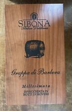 2004 Sibona Grappa of Barbera Box Vintage Wood Barrel No Bottle picture