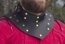 Men's Handmade Medieval Armor Gorget Leather Harness Rivet-G46 picture