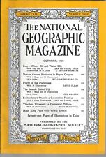 THE NATIONAL GEOGRAPHIC MAGAZINE October 1958 72 Pages of Illustrations in Color picture