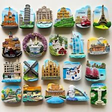 refrigerator magnets from all over the world souvenir 3D Resin Fridge Magnet H3 picture