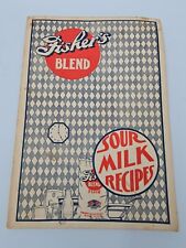 Antique Fishers Blend Brand SOUR MILK RECIPES the Rare 1935 Edition Booklet picture