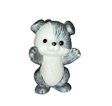 1992 Avon Vintage Teddy Bear Puppy Dog Gray White 2