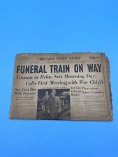 Funeral Train On Way Chicago Daily News April 13 1945 picture