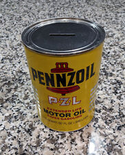 Vintage Pennzoil PZL Oil Can, Coin Bank, Circa 1980's, New, Never Used picture