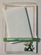 1987 Gumby Stationary 13 Of 15 Illustrated Sheets & 9 Of 10 Envelopes picture