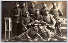 RPPC WWI Postcard German Soldiers Group Photo 1918 Camp Grafenwoehr AP3 picture