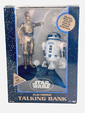 STAR WARS 1995 C-3PO and R2-D2 Electronic Talking Bank Thinkway New in Box NIB picture