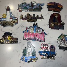 Vintage State Travel Rubber Magnets Souvenir Lot of 10 picture