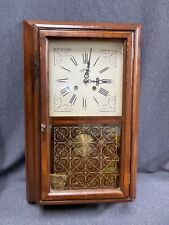 Vintage Working Cornwall Pendulum Wood Wall Clock W/ Hermle Works 22”T 14”W picture
