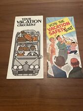 Vintage   Travel Brochures Travel Vacation Checklists 1960’s And 70’s Unused picture