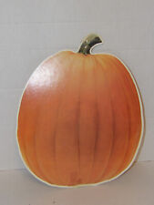 Big Pumpkin Vintage Halloween Cardboard Decoration 14 1/2