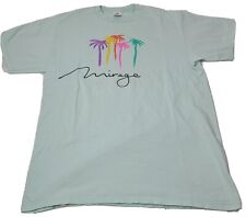 Vintage 1990s Mirage Las Vegas Palm Tree T-shirt Mint Green Unisex XL USA Made  picture