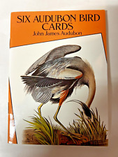 SIX John James AUDUBON BIRD POSTCARDS 1993 DOVER heron crane pelican flamingo... picture